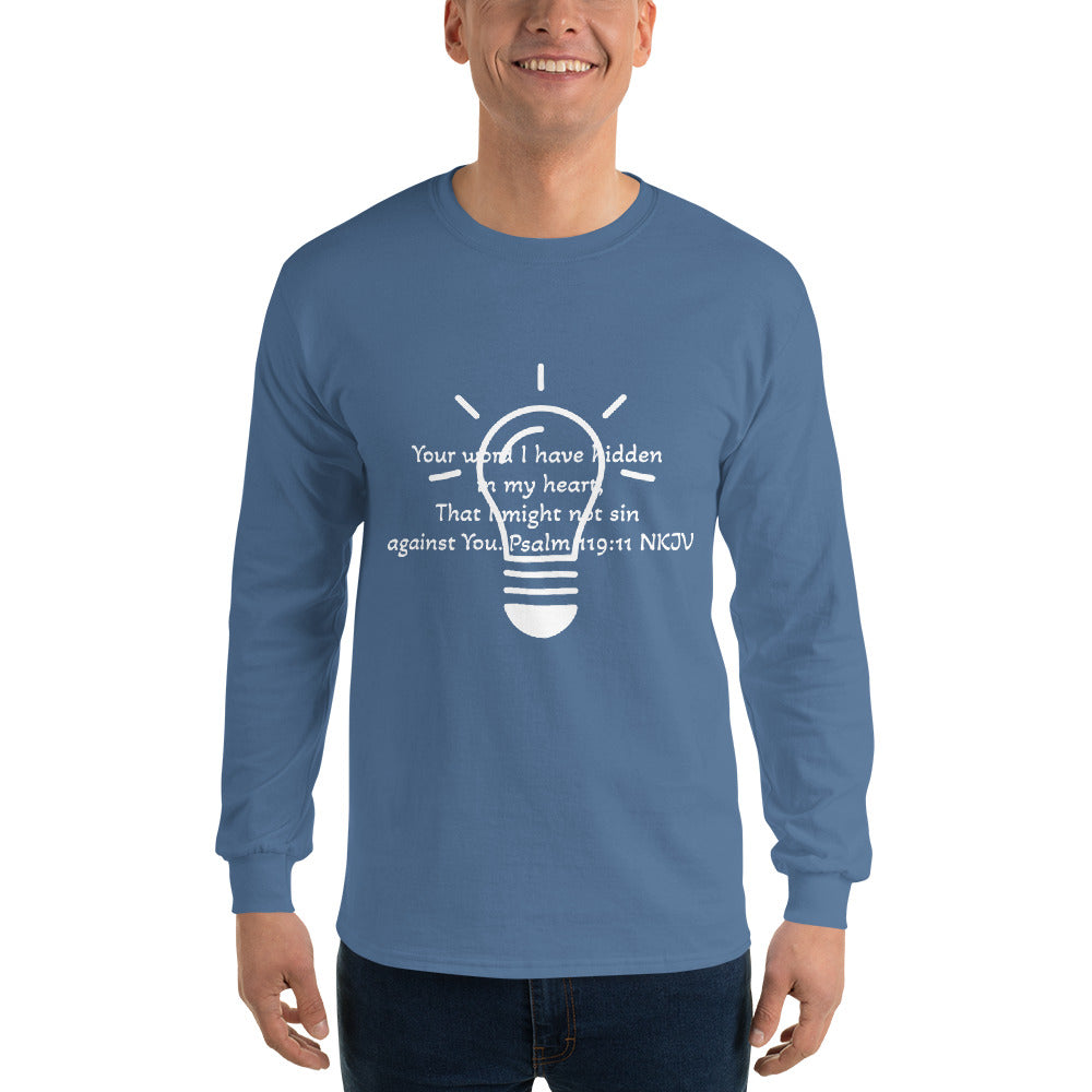 Men’s Long Sleeve Shirt- Psalm 119:11