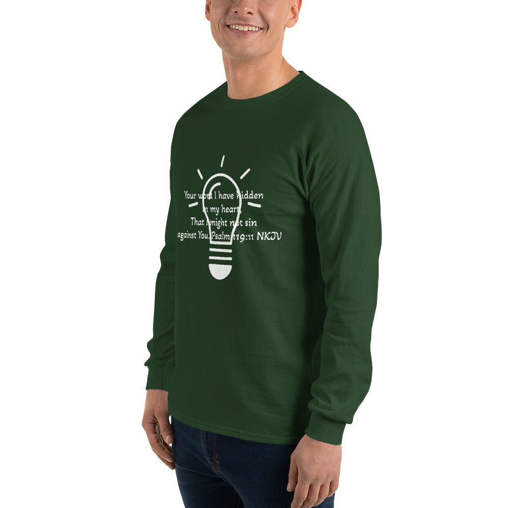 Men’s Long Sleeve Shirt- Psalm 119:11