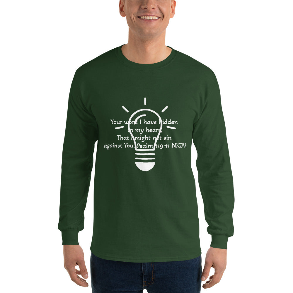 Men’s Long Sleeve Shirt- Psalm 119:11