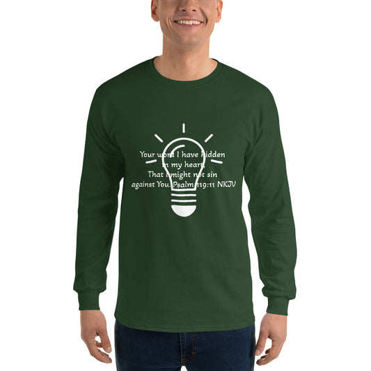 Men’s Long Sleeve Shirt- Psalm 119:11