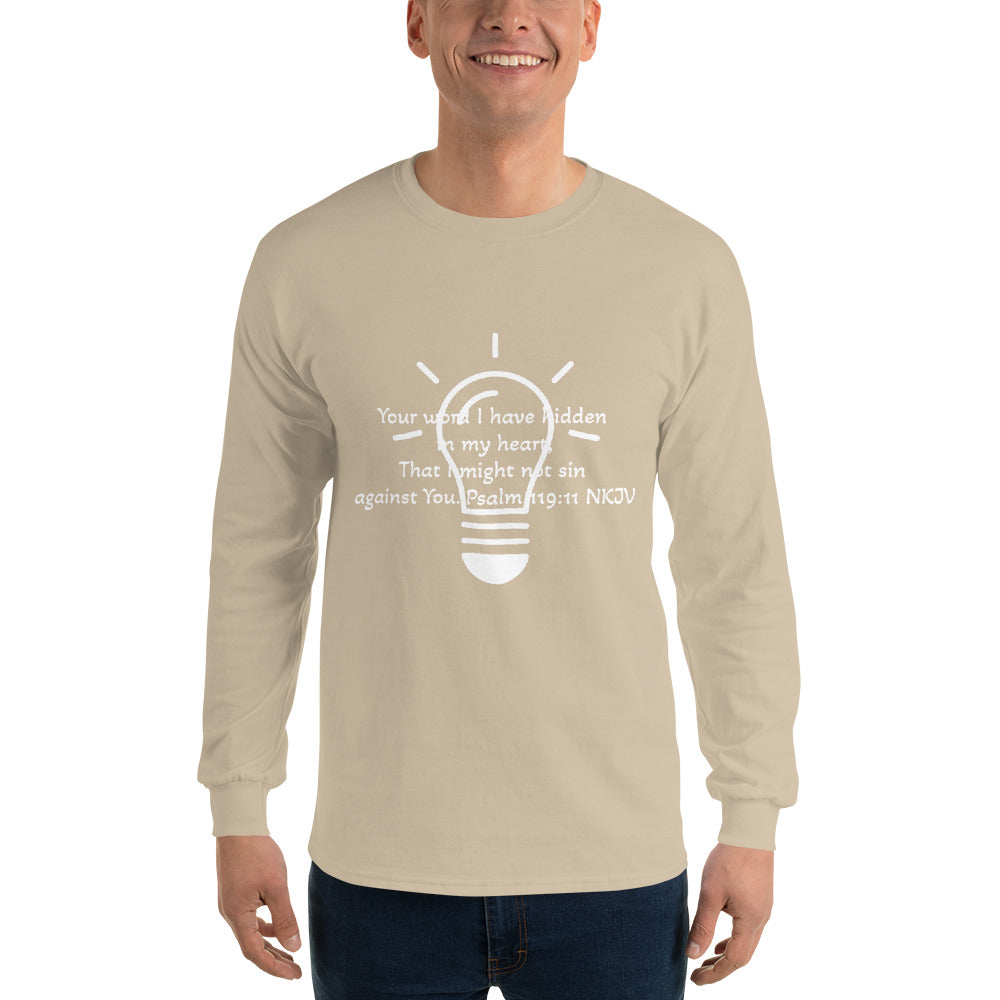Men’s Long Sleeve Shirt- Psalm 119:11