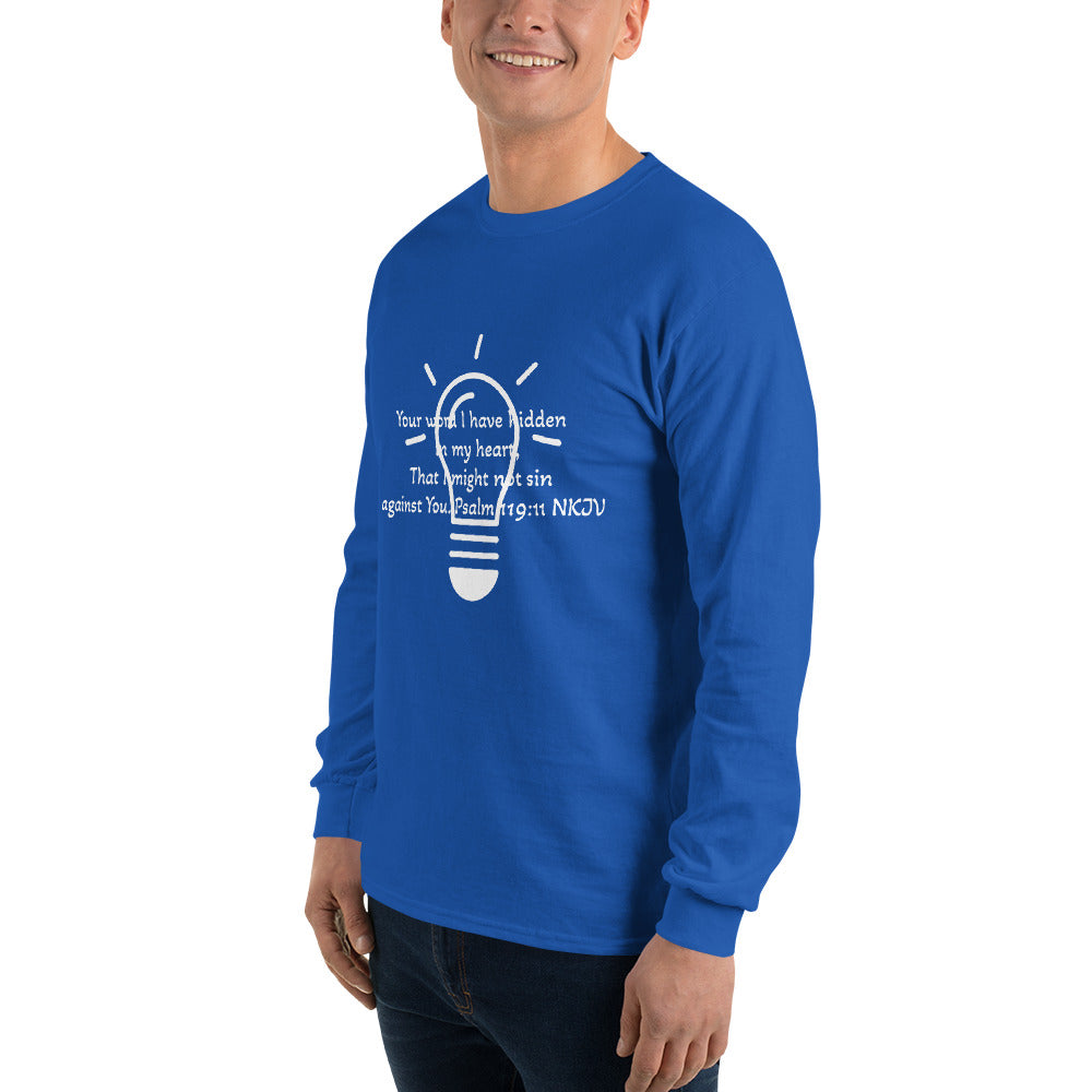 Men’s Long Sleeve Shirt- Psalm 119:11