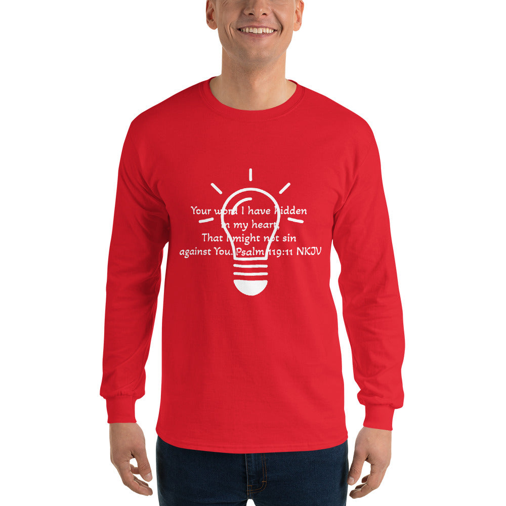 Men’s Long Sleeve Shirt- Psalm 119:11