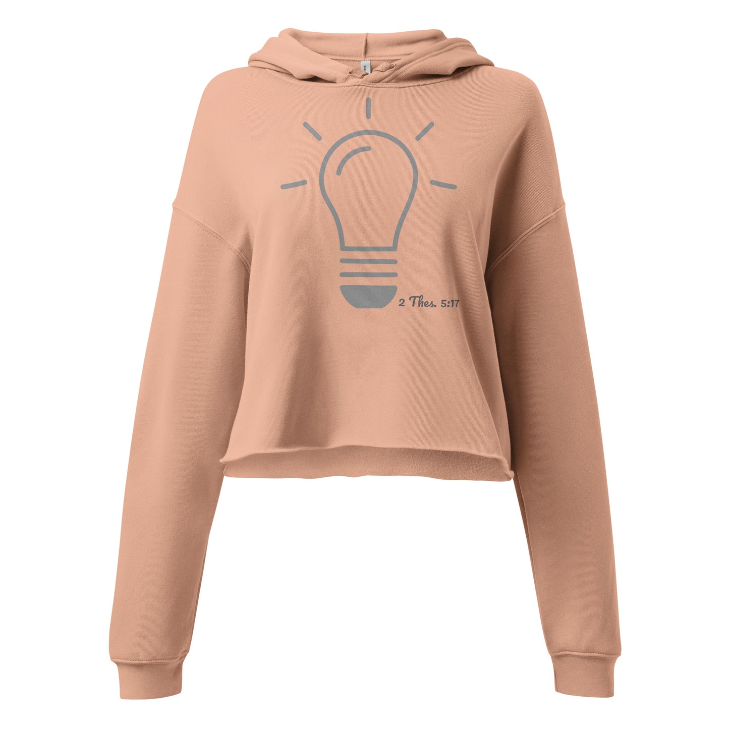 Women’s Crop Hoodie- 1 Thessalonians 5:17