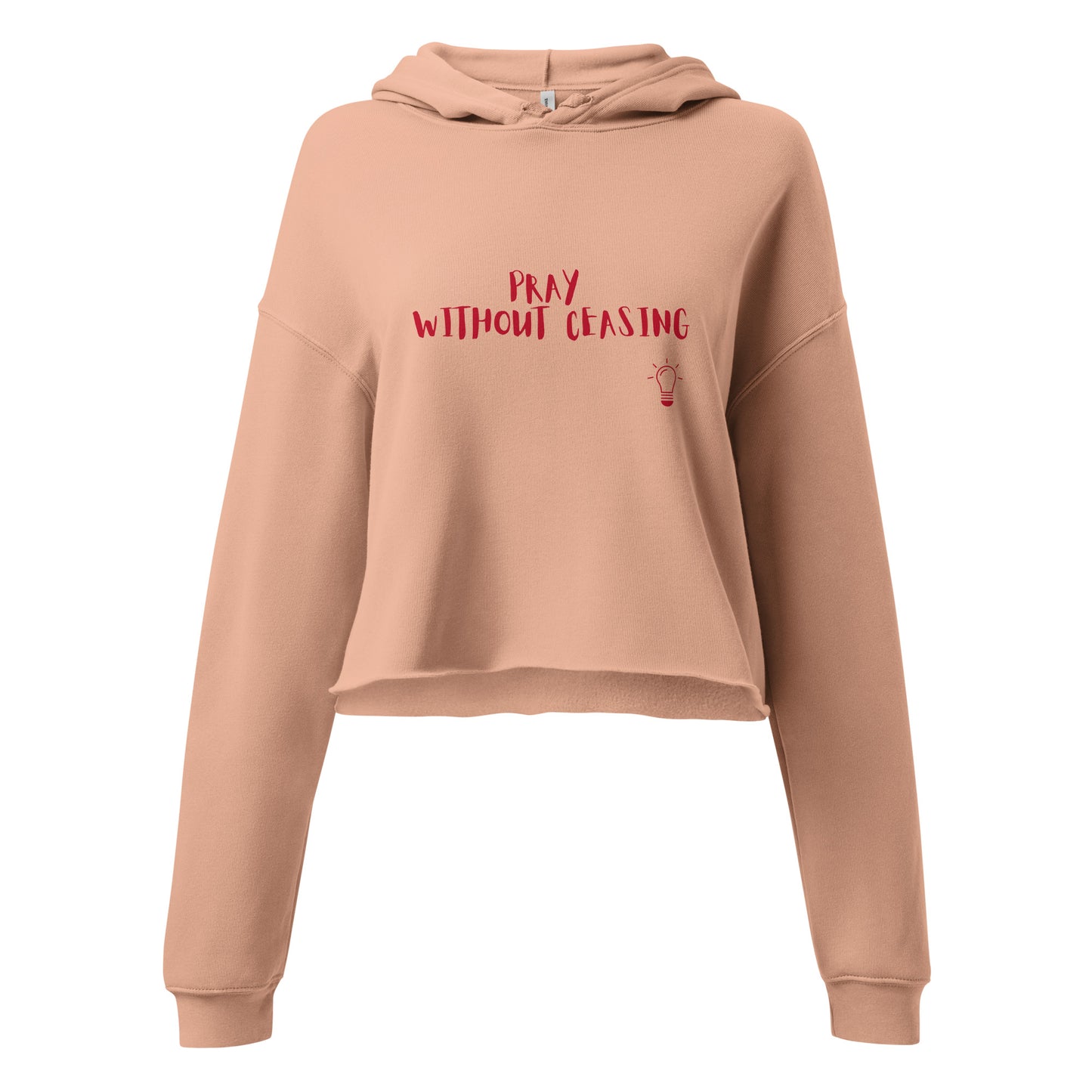 Women’s Crop Hoodie- 1 Thessalonians 5:17