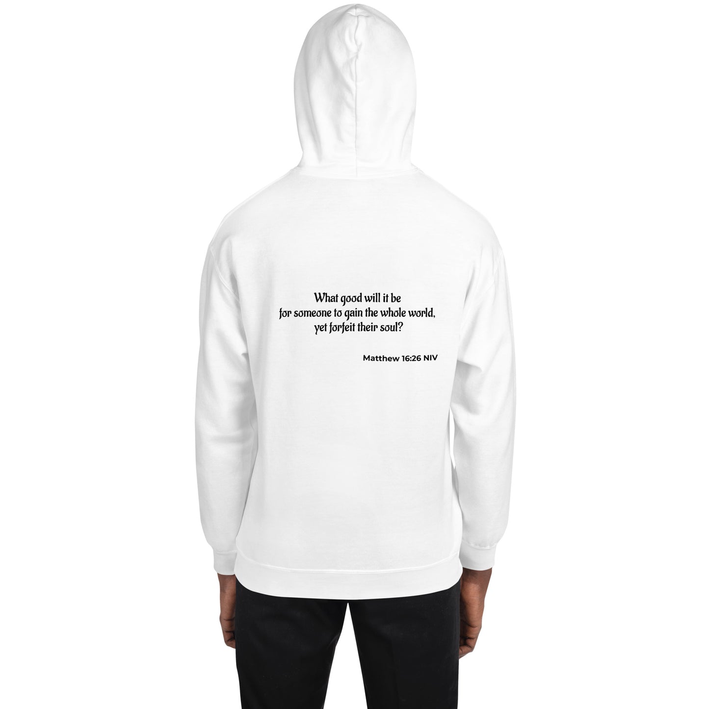 Unisex Heavy Blend Hoodie- Matthew 16:26