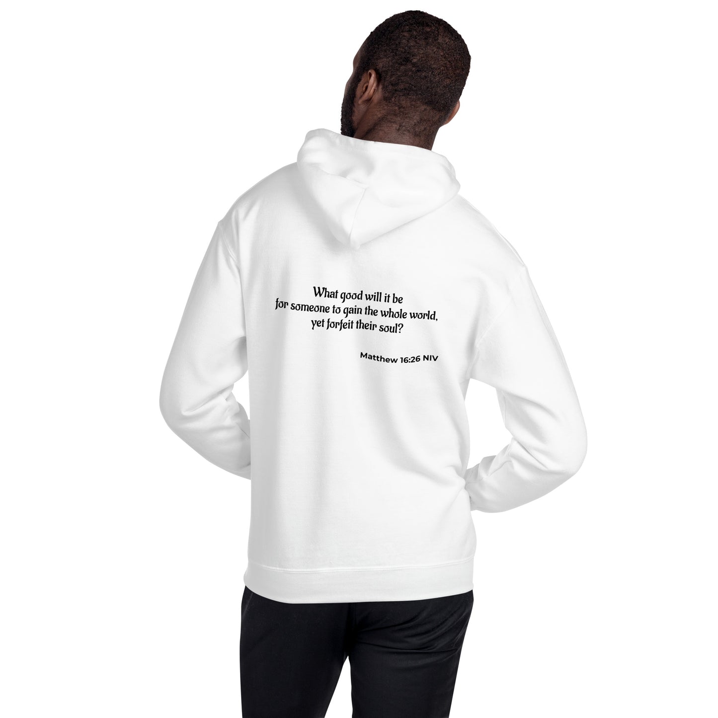 Unisex Heavy Blend Hoodie- Matthew 16:26