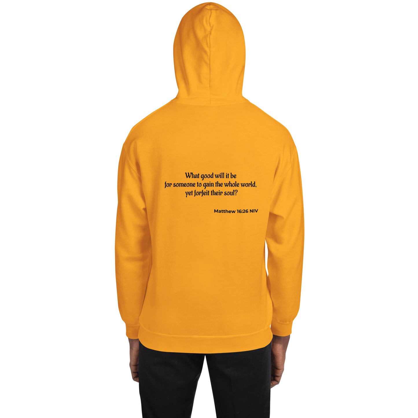 Unisex Heavy Blend Hoodie- Matthew 16:26