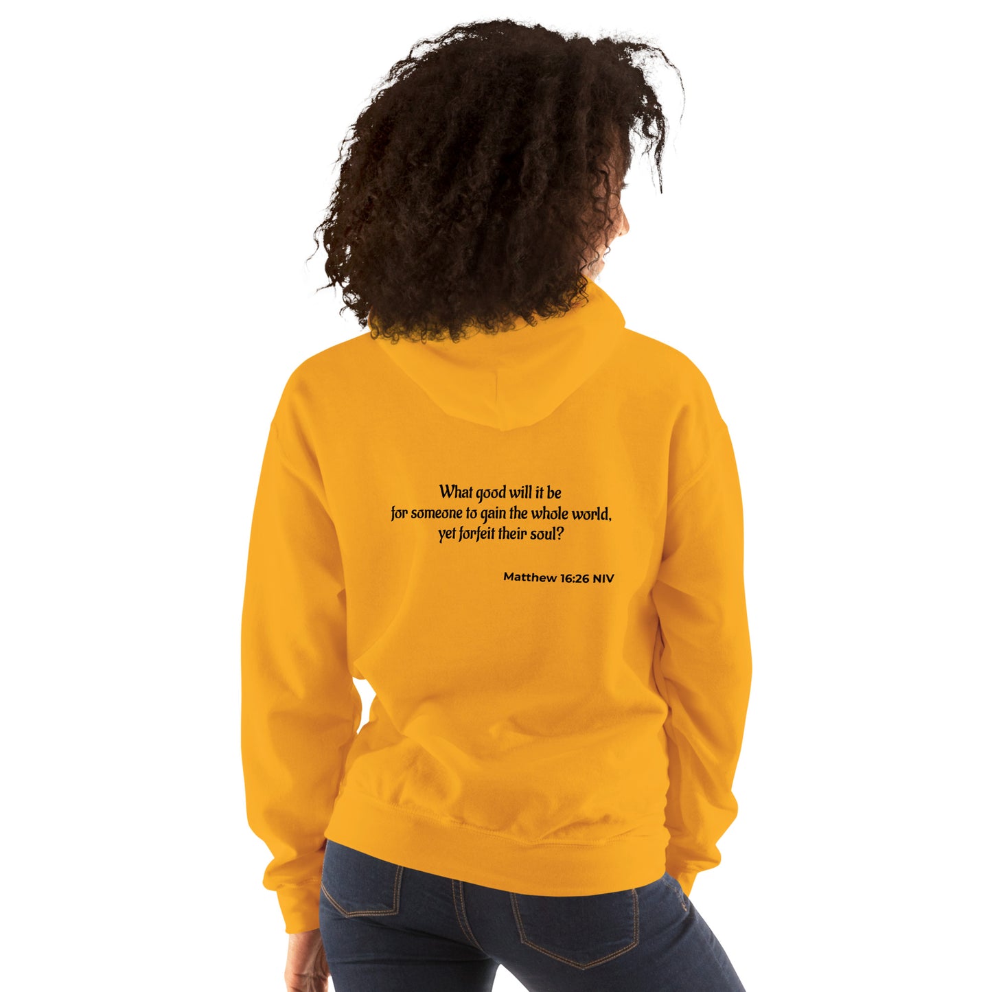Unisex Heavy Blend Hoodie- Matthew 16:26