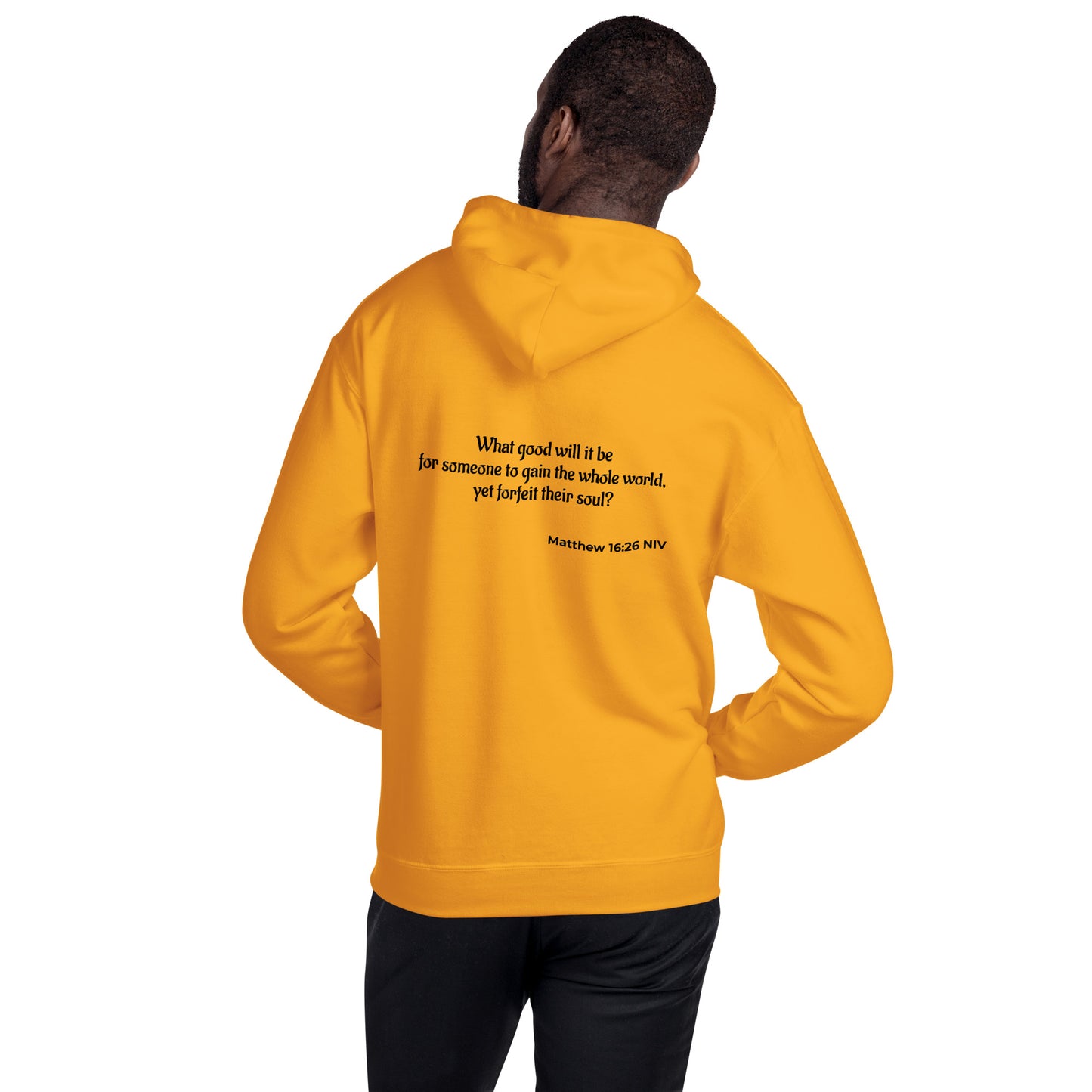 Unisex Heavy Blend Hoodie- Matthew 16:26