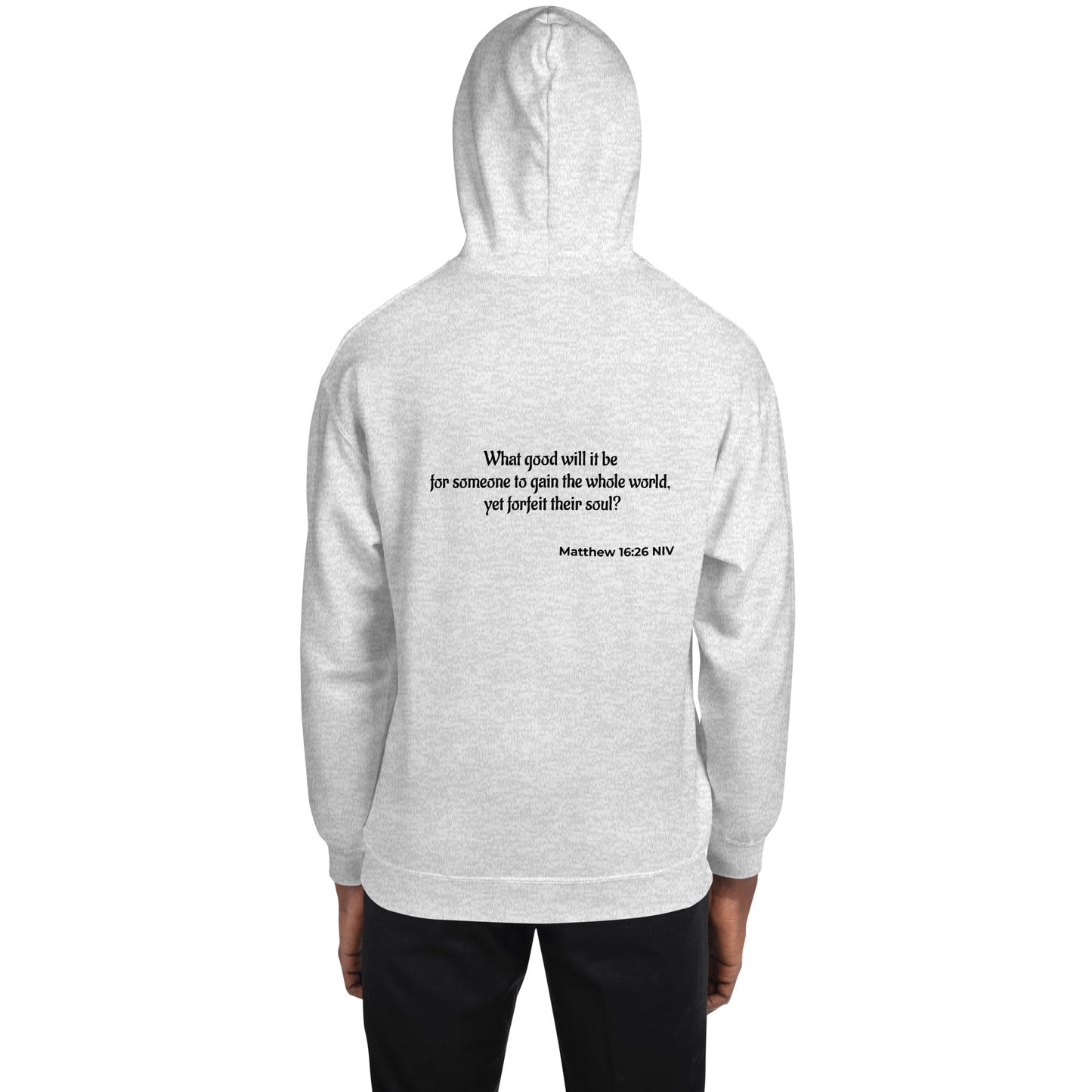 Unisex Heavy Blend Hoodie- Matthew 16:26