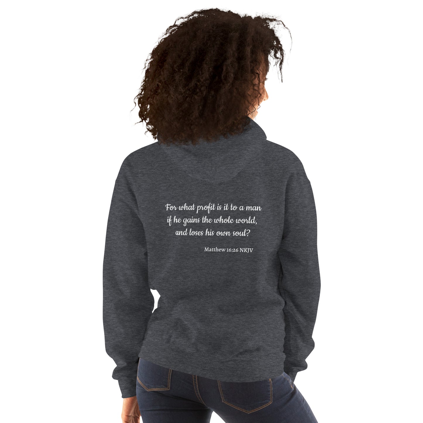 Unisex Heavy Hoodie-Matthew 16:26