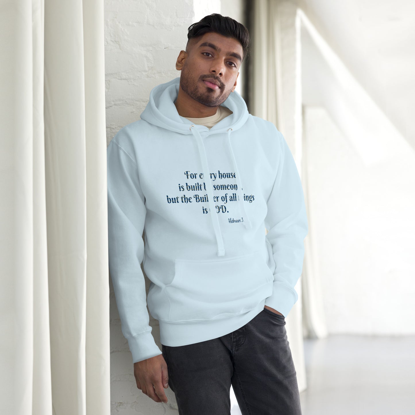 Unisex Premium Pullover Hoodie- Hebrews 3:4