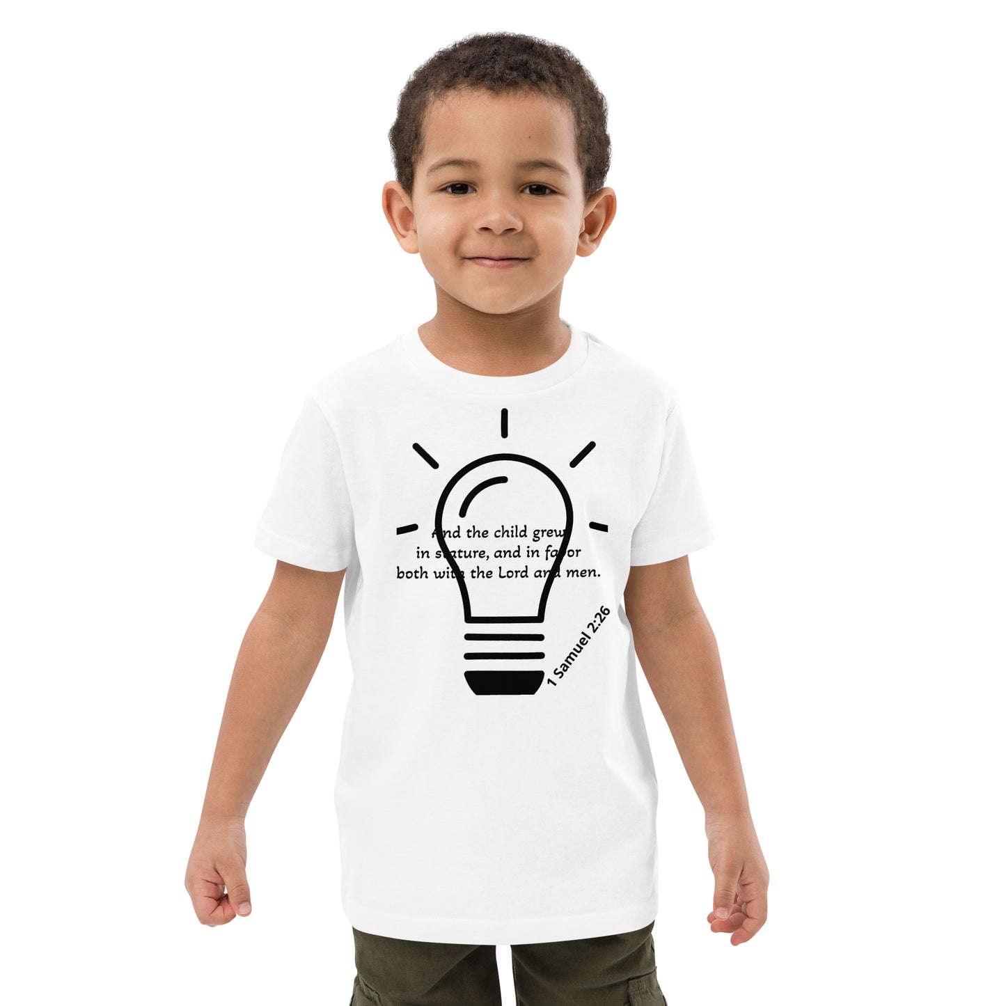 Organic Cotton Kids T-Shirt- 1 Samuel 2:26