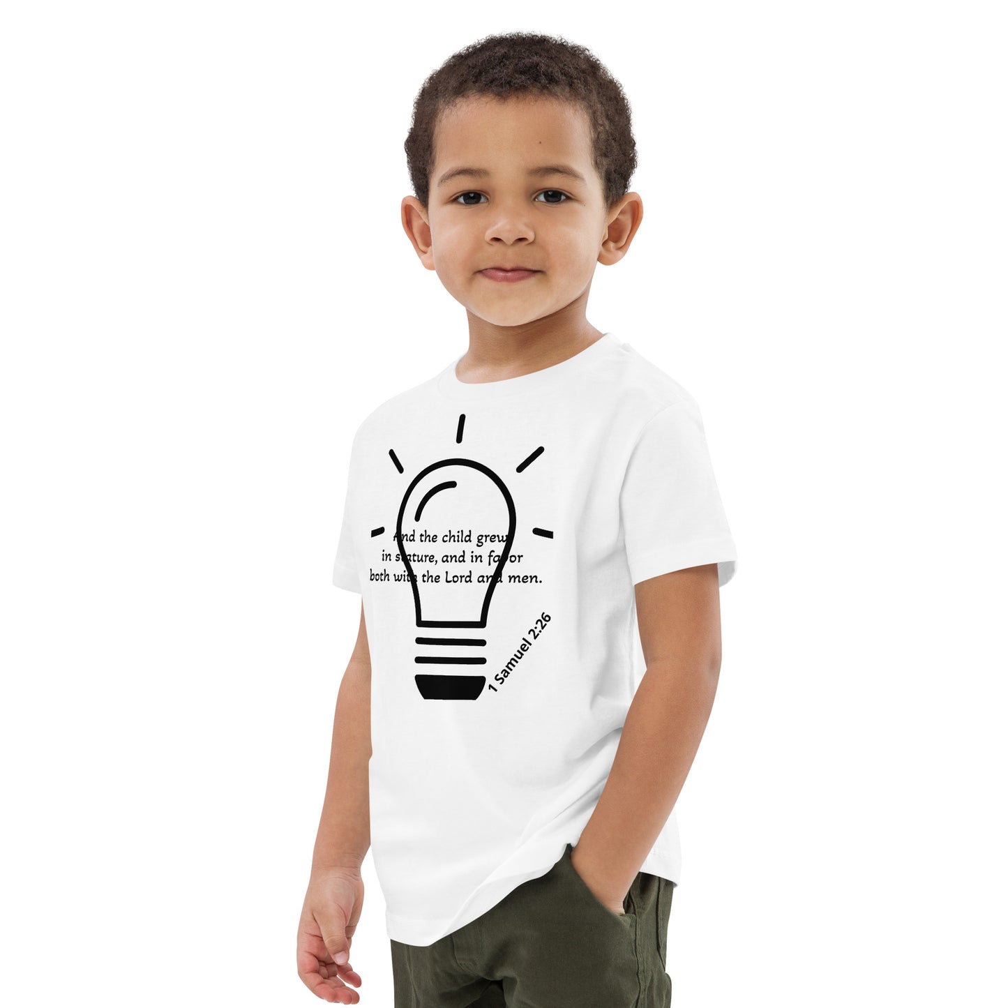 Organic Cotton Kids T-Shirt- 1 Samuel 2:26