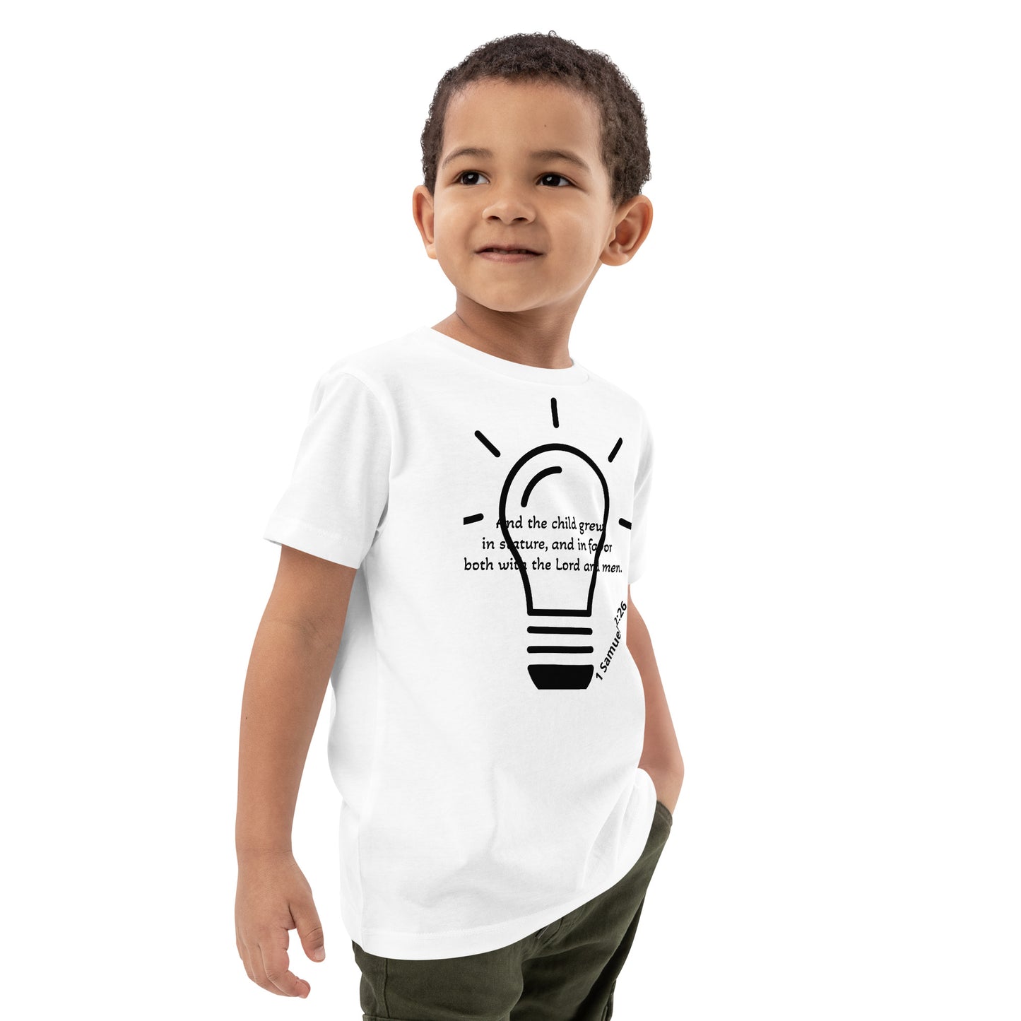 Organic Cotton Kids T-Shirt- 1 Samuel 2:26