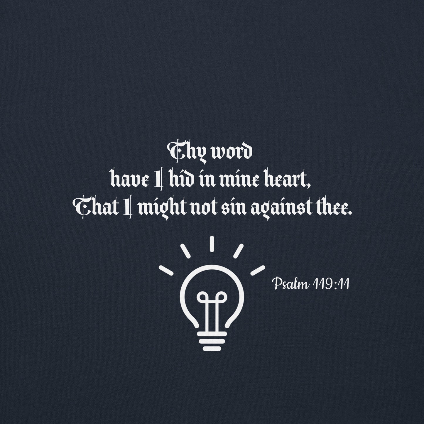 Unisex Premium Sweat shirt- Psalm 119:11