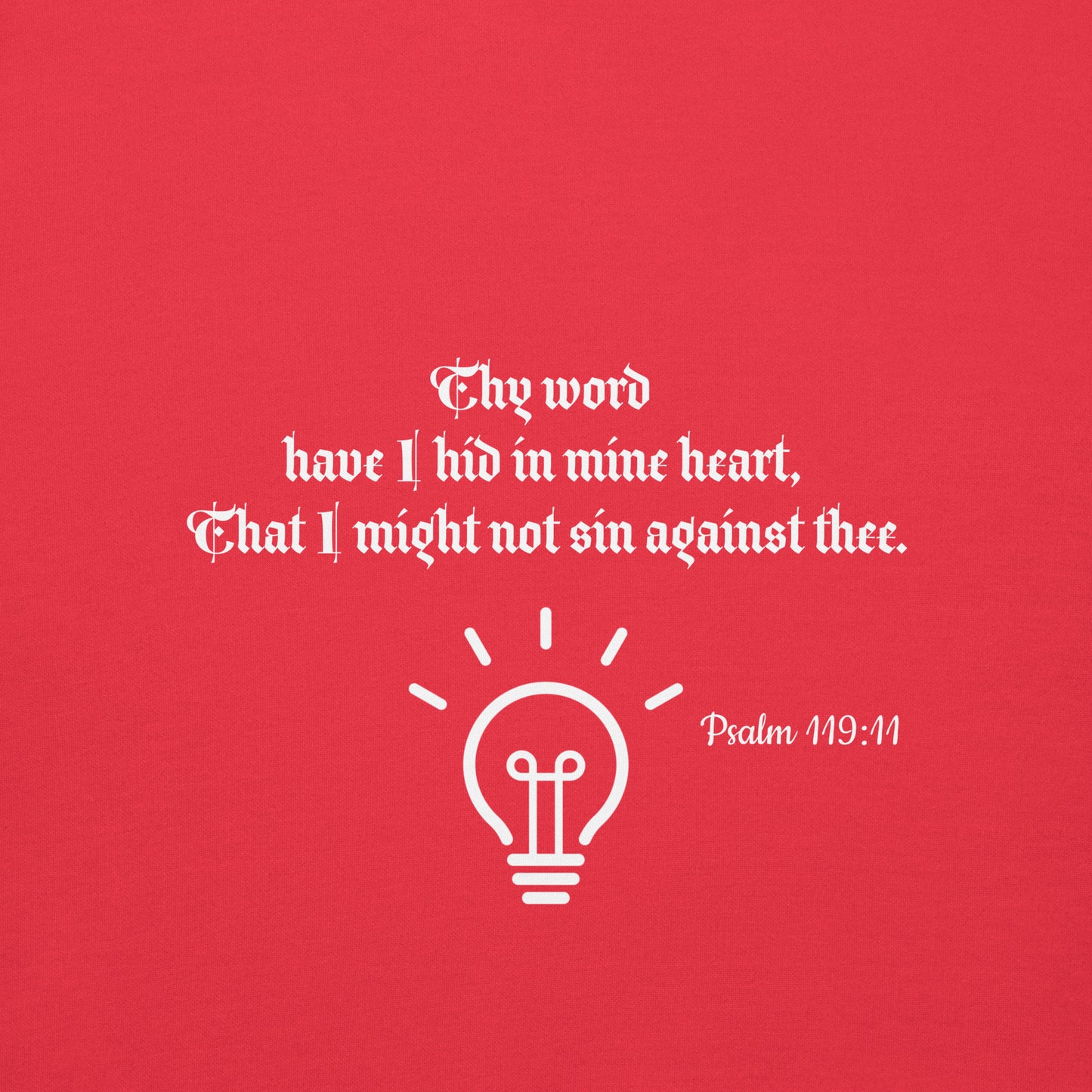 Unisex Premium Sweat shirt- Psalm 119:11