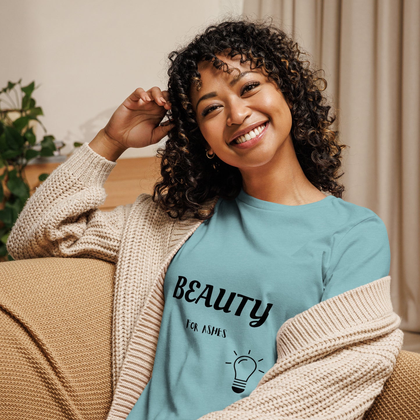 Women's Relaxed T-Shirt- Isaiah 61:3