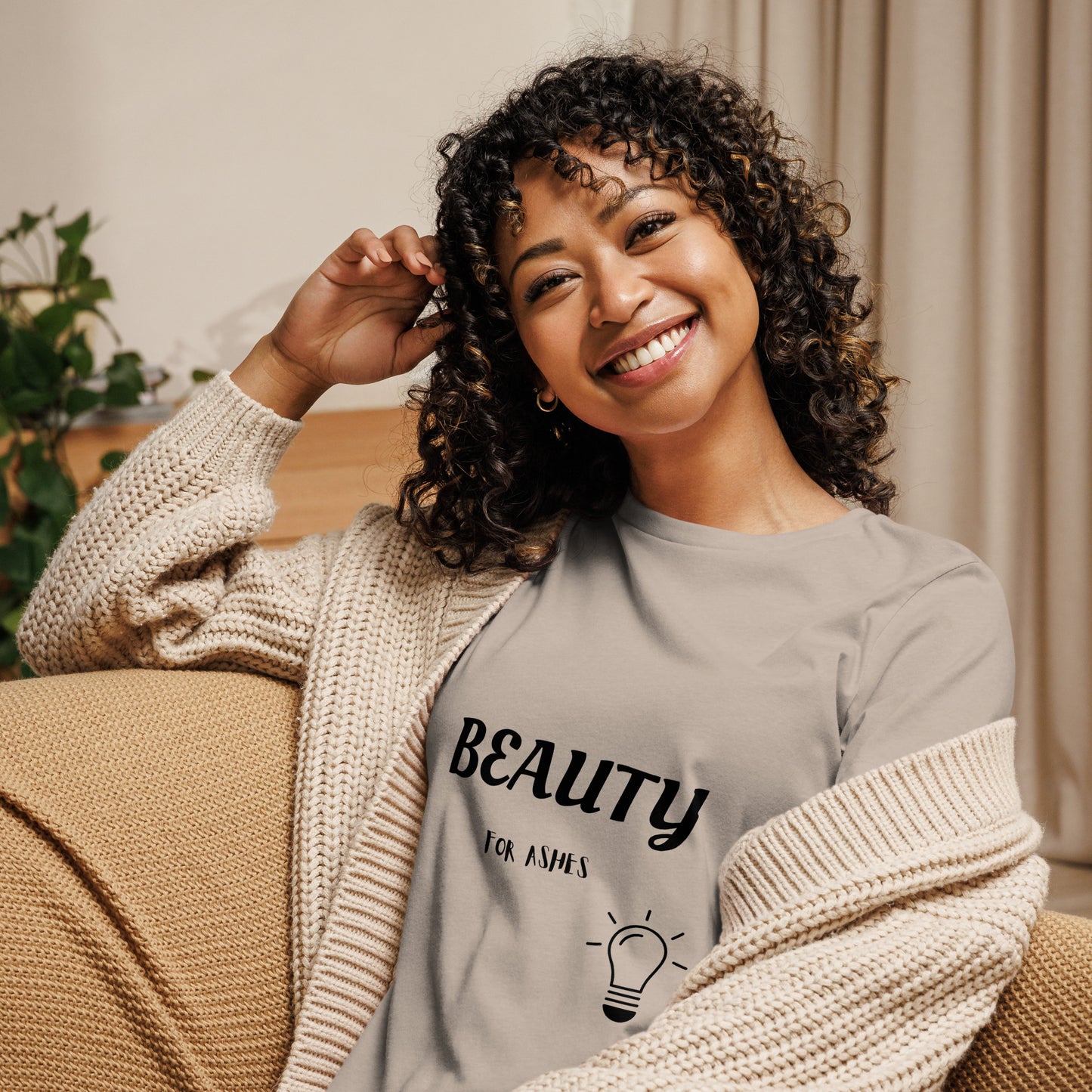 Women's Relaxed T-Shirt- Isaiah 61:3