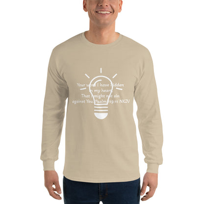 Men’s Long Sleeve Shirt- Psalm 119:11