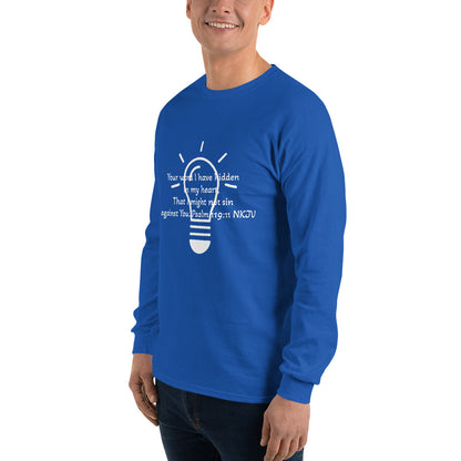 Men’s Long Sleeve Shirt- Psalm 119:11