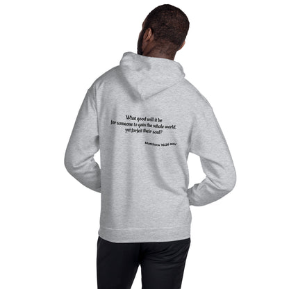 Unisex Heavy Blend Hoodie- Matthew 16:26
