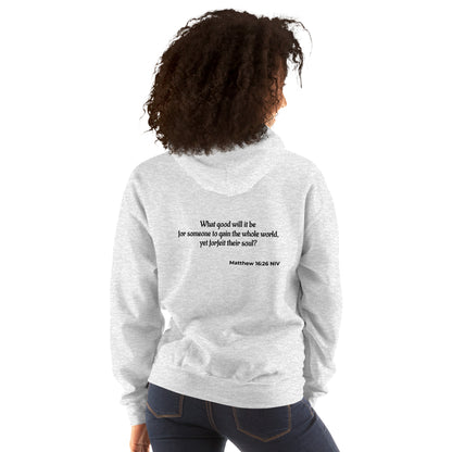 Unisex Heavy Blend Hoodie- Matthew 16:26