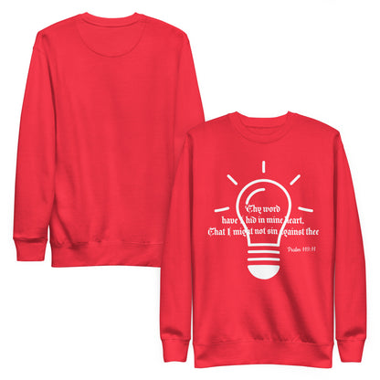 Unisex Premium Sweatshirt- Psalm 119:11
