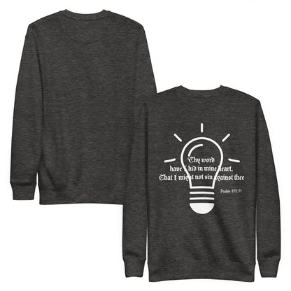 Unisex Premium Sweatshirt- Psalm 119:11