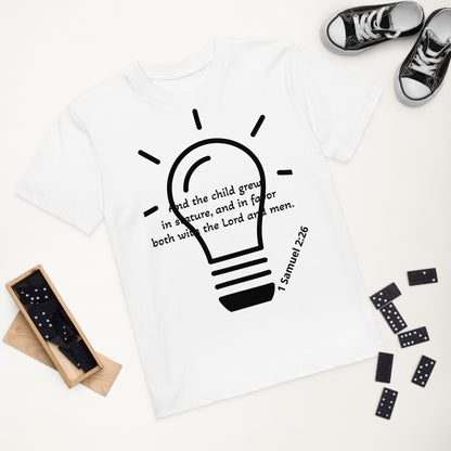 Organic Cotton Kids T-Shirt- 1 Samuel 2:26